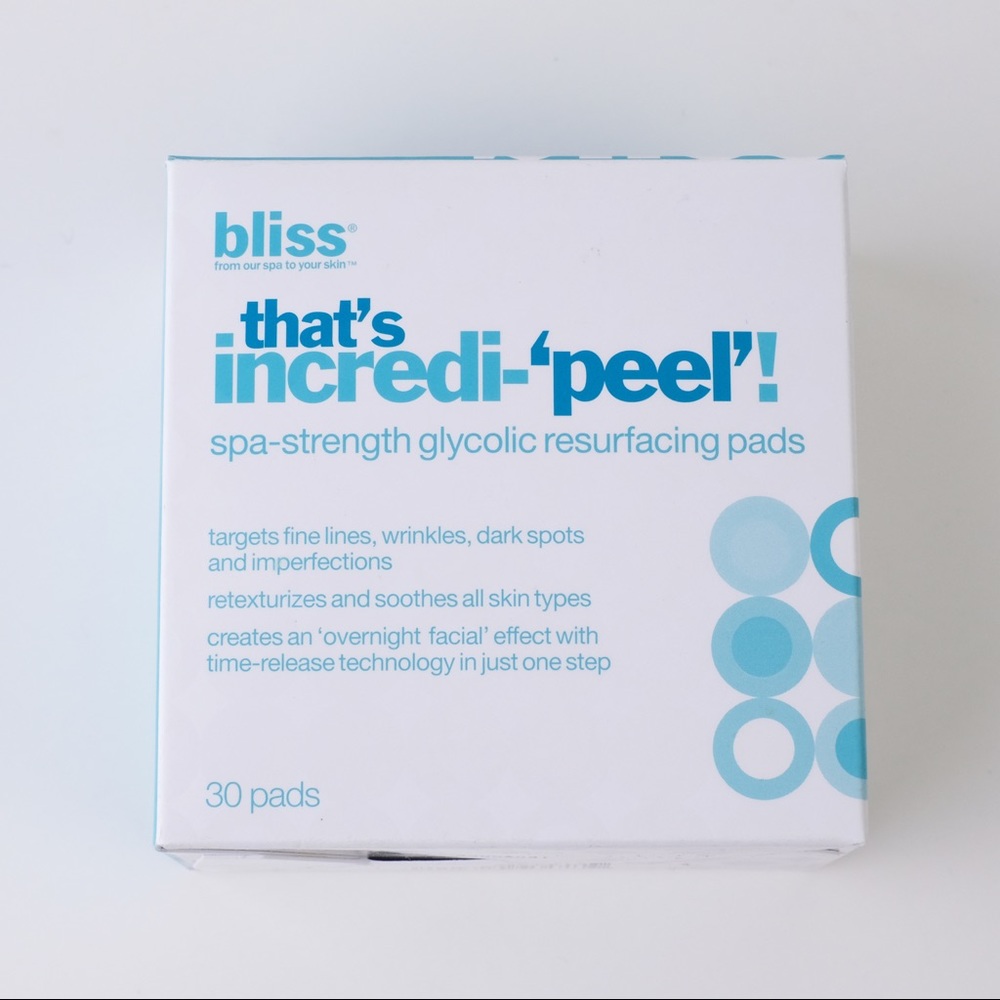 Authentic NIB Bliss That’s Incredi-‘peel’ pads